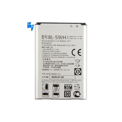 2460mAh BL-59JH μπαταρία κινητού τηλεφώνου για LG F5 Optimus F6 D505 D500 Optimus F3Q D520