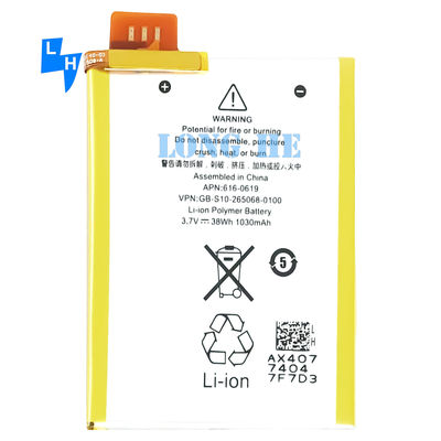 Κωδικός μπαταρίας GB-S10-265068-0100 A1421 1030mah 616-0619 Μπαταρία ρολογιού για iPod Touch 5