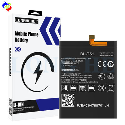 4000mAh 3.87V BL-T51 επαναφορτιζόμενη μπαταρία ιόντων λιθίου για LG K42 K52 K62