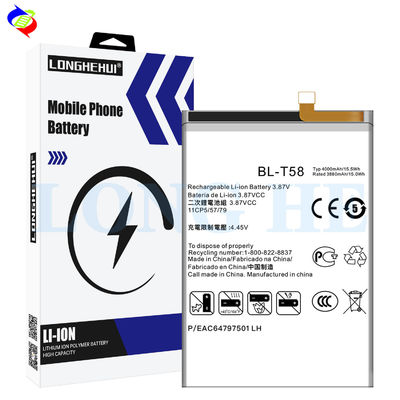 Διπλή προστασία IC 4000mah BL-T58 μπαταρία κινητού τηλεφώνου για LG επαναφορτιζόμενη μπαταρία