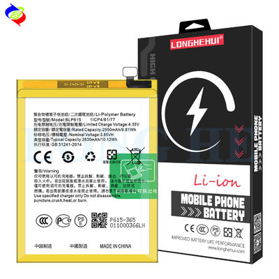 OEM BLP615 3.85V 2550mAh 9.81Wh Βαθμολογία τηλεφώνου υψηλής χωρητικότητας για OPPO A37M Neo9