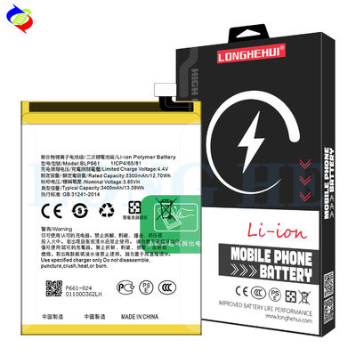 Διπλή προστασία IC 3400mAh BLP661 A3 μπαταρία για κινητό τηλέφωνο OPPO A3 A3m F7 CPH1821