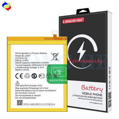BL-34DT 3.85V 3500mAh επαναφορτιζόμενη μπαταρία για το Tecno Phantom 9 CC9 AB7 Camon 12 Pro