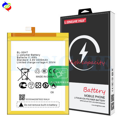 BL-30HT 3000mAh 3.85V μπαταρία πολυμερούς λιθίου για Tecno C8 μοντέλα κινητών τηλεφώνων Camon C8
