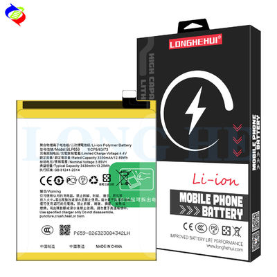 ODM/OEM BLP659 3430MAH Λιθιοειδής πολυεστέρας επαναφορτιζόμενη μπαταρία για Oppo R15 Pro