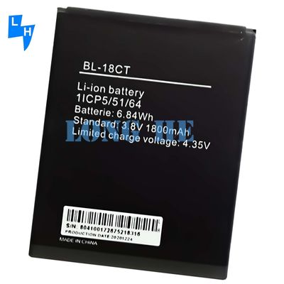 Αναφορτιζόμενες μπαταρίες 1800mAh Μαύρο BL-18CT μπαταρία κινητού τηλεφώνου για Tecno Y3 Y4 R5
