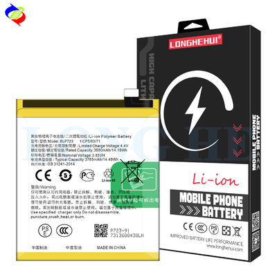 3765mAh χωρητικότητα Κίτρινο BLP723 Αντικατάσταση μπαταρίας για το OPPO Realme X από μπαταρία τηλεφώνου