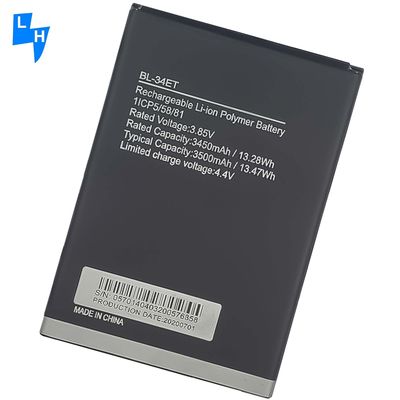 Tecno POP 3 BB2 κινητό τηλέφωνο BL-34ET πρωτότυπη μπαταρία επαναφορτιζόμενη πολυελατήρα ιόντων λιθίου