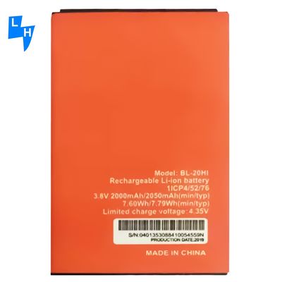 BL-20Hi OEM μπαταρία κινητών τηλεφώνων λιθιογόνων επαναφορτιζόμενες μπαταρίες για το Itel A16 A23 A32F Batteira