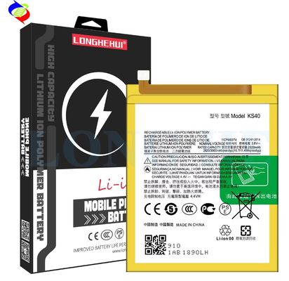 KS40 3000mAh 4.4V μπαταρία πολυμερούς λιθίου Ιδανική για MOTO E6 Play US XT2029 XT2029-1