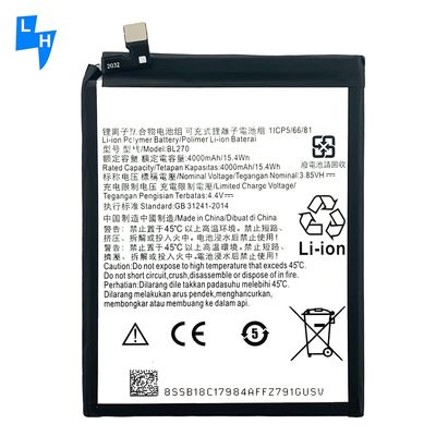 4000mAh BL270 μπαταρία για Motorola XT1922 G6Play MOTO E5 K53 K53A48 Μαύρη 4000mAh