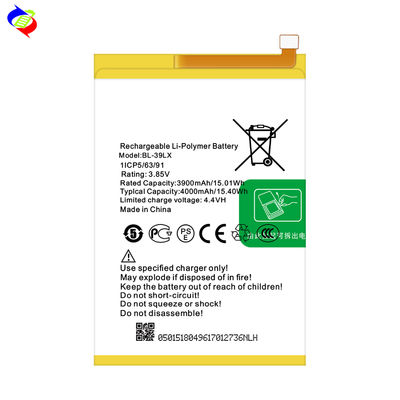 Infinix S5 μπαταρία 4000mAh BL-39LX X652 Διπλή προστασία IC επαναφορτιζόμενες μπαταρίες