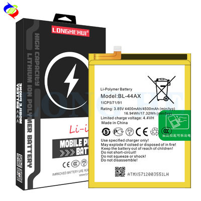4500mAh BL-44AX X571 επαναφορτιζόμενη μπαταρία για Infinix Note 4 Pro Μεγάλη χωρητικότητα λευκή