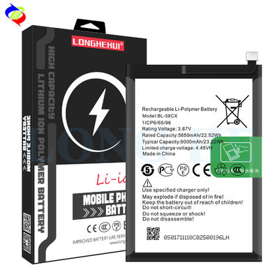Βαθμό λειτουργίας 6000mAh BL-58CX μπαταρία για Infinix X659 Μαύρο σχεδιασμό και μακρά διάρκεια