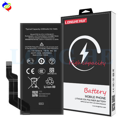 Αληθινή μπαταρία 4350mAh GLU7G για PIXEL 6A Μαύρη Αριστερή μπαταρία κινητού