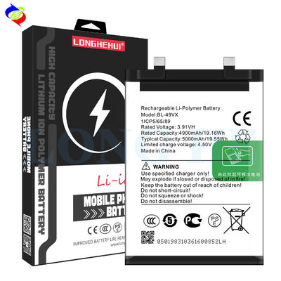 5000mAh χωρητικότητα για Infinix BL-49VX 3.91V επαναφορτιζόμενη μπαταρία για Note 40 Pro X6851
