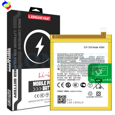 3000mAh χωρητικότητα Λευκή μπαταρία πολυμερούς λιθίου KS40right για Moto E6 Play EU XT2029 XT2029-1 Handset