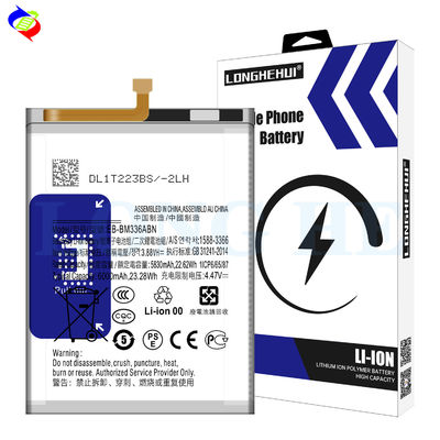 EB-BM336ABN 6000mAh Αντικατάσταση μπαταρίας Για Samsung Galaxy M33 Silver Mobile Version
