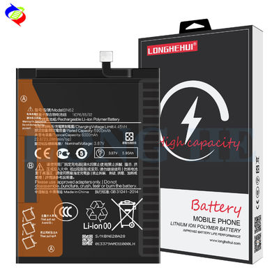 Διπλή προστασία IC 6000mAh BN62 μπαταρία τηλεφώνου για Xiaomi Redmi Note9 4G POCO M3