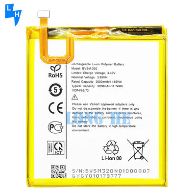 Επαναφορτιζόμενη OEM BVSM-320 4.35V 3050mAh Κίτρινη μπαταρία πολυμερούς λιθίου για το Vsmart Star