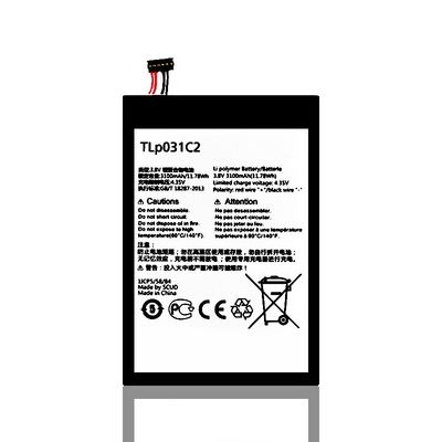 TLp031C2 μπαταρία για την Alcatel One Touch OT-8030/B κινητό έξυπνο τηλέφωνο 3.8V 3100mAh