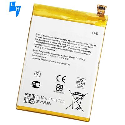 Διπλή προστασία IC C11P1423 4.4V 2500mAh μπαταρία κινητού για ASUS ZenFone 2 5.0