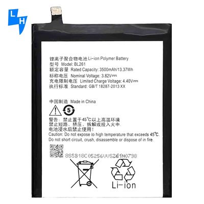 Ψηφιακή μπαταρία κινητού τηλεφώνου για Lenovo A7020/Vibe K5 Note K52T38 K52E78 BL261 3500mAh