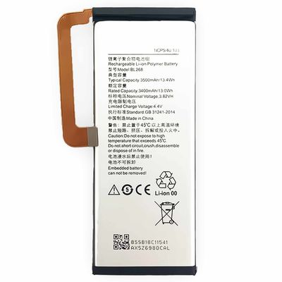 Η μπαταρία BL268 για το Lenovo ZUK Z2 3500mAh Αντικατάσταση μπαταρίας κινητού τηλεφώνου DOM 500PCS