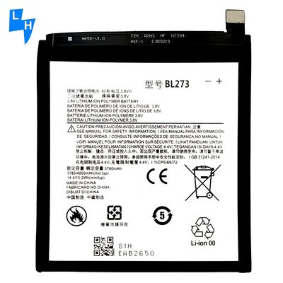 K8 PLUS 100% Αρχική δευτερεύουσα μπαταρία λιθίου BL273 για το Lenovo K6 Note 4000mAh 3.8V