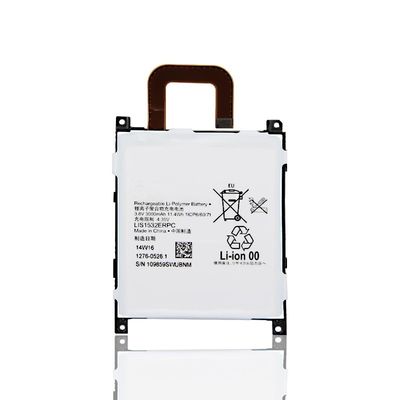 3000mAh 3.8V πολυμερή μπαταρία λιθίου για Sony Xperia Z1 L39T L39U / Xperia Z1s C6916