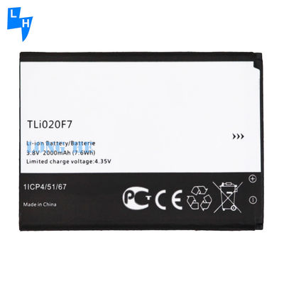 TLI020E7 μπαταρία για την Alcatel Pixi 4 Pop C7 Pop 2 5045D 5042D 7040 7040D 7041 3.8V 2000mAh