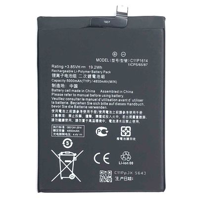 Μια μπαταρία πολυμερούς λιθίου 5000mAh C11P1614 3.85V για Zenfone Pegasus 3s Max από την ASUS