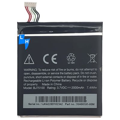 2000mAh 3.8V μπαταρία πολυμερούς ιόντων λιθίου για κινητό τηλέφωνο HTC One XC X720d X325E X325S S728E 720T