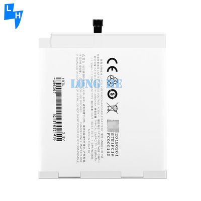 Meizu MX5 PRO Λευκή 2400mAh Αντικατάστατη μπαταρία πολυμερούς λιθίου για σταθερή απόδοση