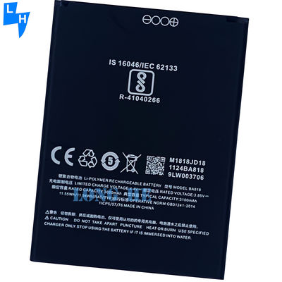100% συμβατή χωρητικότητα 3100mAh BA818 μπαταρία για Meizu C9 Pro M819H C9 M818H μπαταρίες κινητών τηλεφώνων