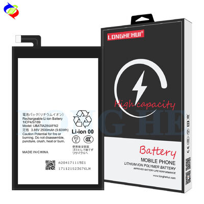 UBATIA284AFN2 3.85V 2500mAh μπαταρία πολυμερούς λιθίου για κινητό τηλέφωνο Sharp RC ανθεκτική