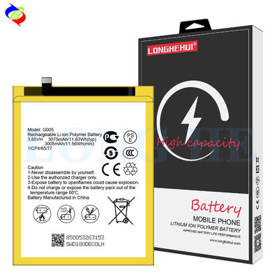 Αντικατάσταση κινητής μπαταρίας 3.85V G005 3075mAh Για GM8 Αρχικές μπαταρίες ιόντων λιθίου