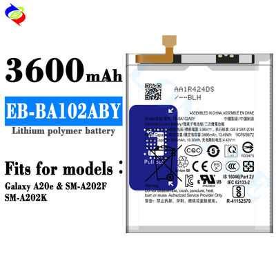 3600mAh μπαταρία πολυμερούς λιθίου EB-BA102ABY για Samsung Galaxy A20e SM-A202F SM-A202K μπαταρία τηλεφώνου