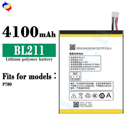 4100mAh BL211 μπαταρία κινητού τηλεφώνου για το Lenovo P780