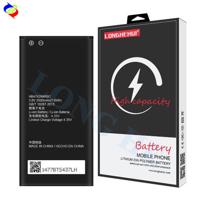 2000mAh χωρητικότητα Λιθιοποιημένη μπαταρία HB474284RBC 4.35V για Huawei C8816 G521 G620